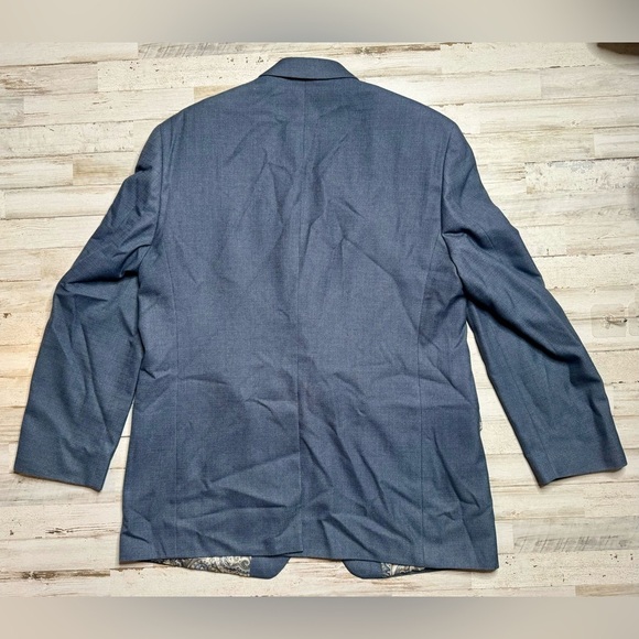 Lauren Ralph Lauren Blazer Jacket Men's 48L Blue Classic Liner Paisley Pattern - Picture 7 of 11